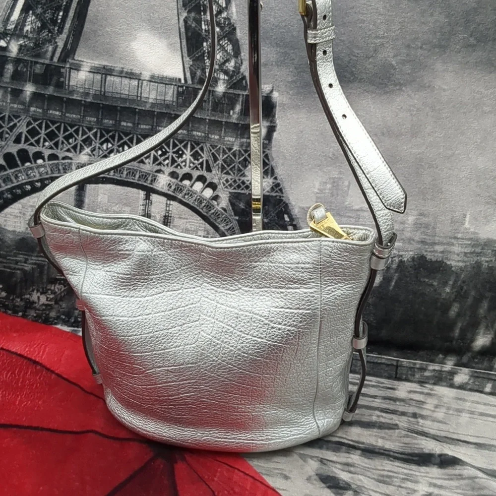 Aimee Kessenberg Silver Crossbody Bag